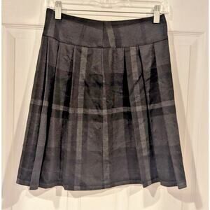 Tristan Plaid Pleated Mini Skirt Dark Academia Preppy Chic Size 1